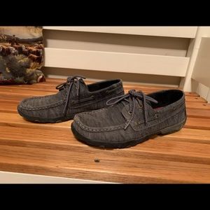 Twisted X gray leather shoes 7